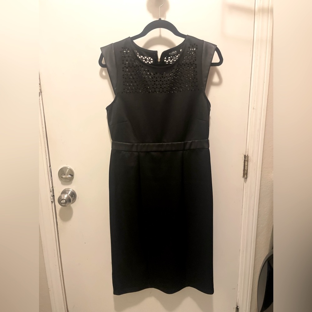 Laser cut accent dress